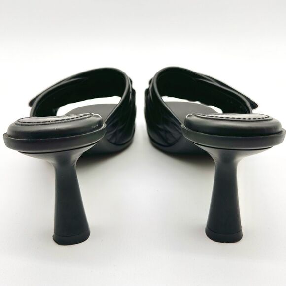 CHRISTIAN DIOR  Quilted Dio(r)evolution 80mm Slide Sandals 37 Black Leather EU37 - Picture 7 of 11